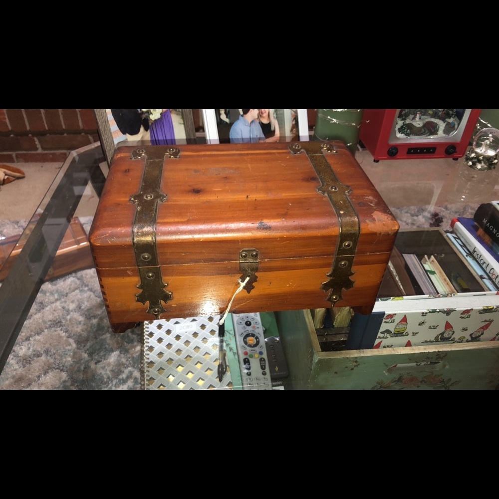 Antique wooden box